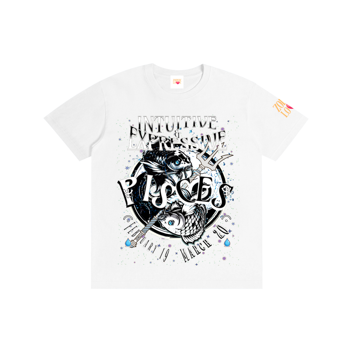 PISCES Male Pure Cotton Unisex T-Shirt