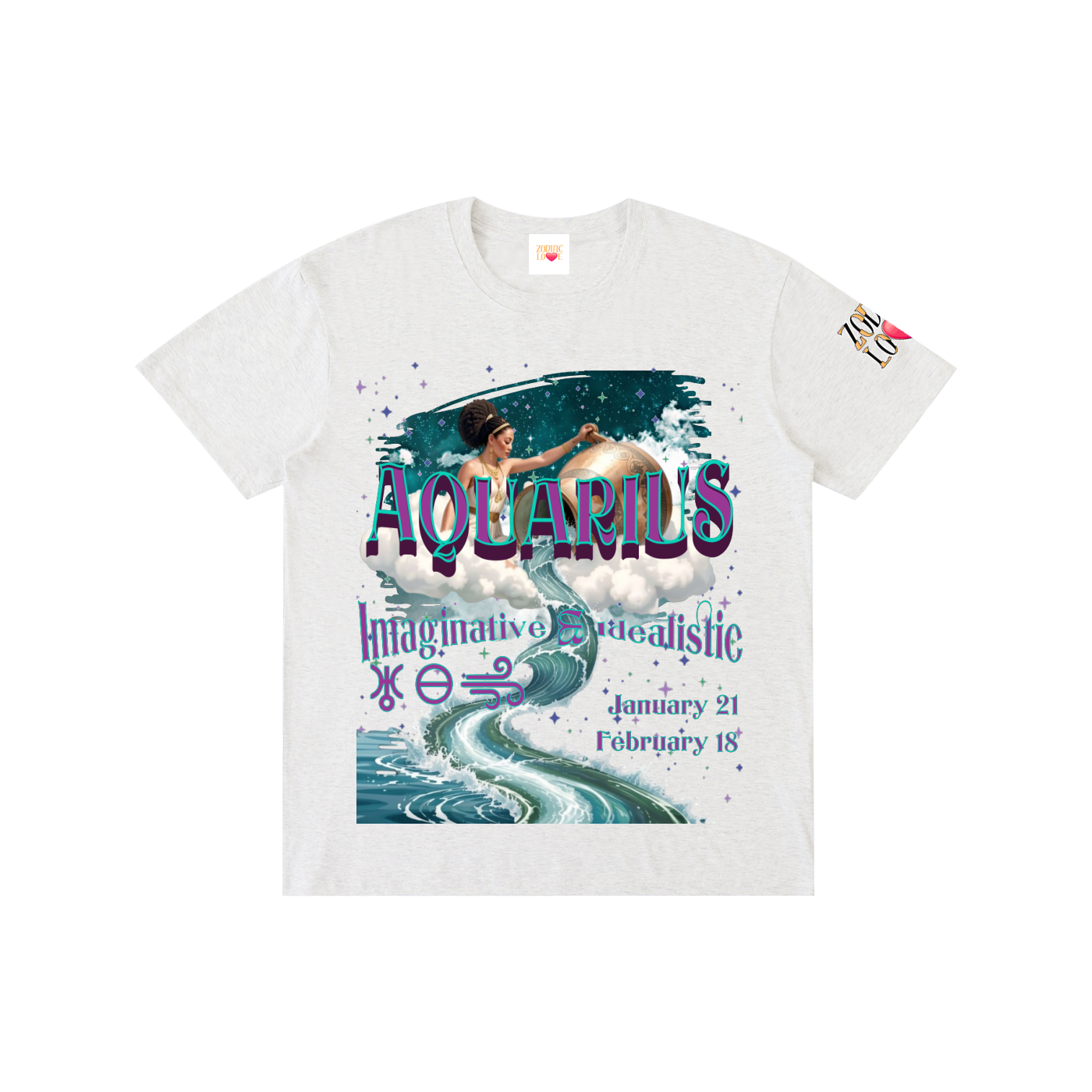 Aquarius Water of Winds W BLOCK Unisex T-Shirt