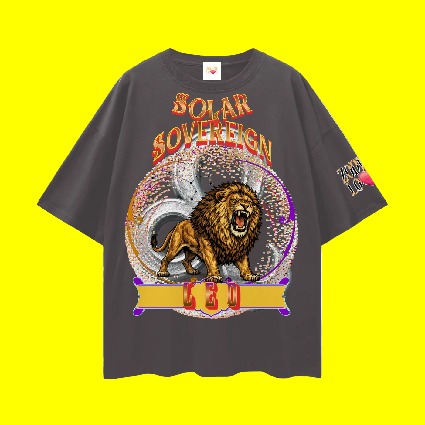 Leo Sphere Loose Drop Shoulder T-Shirt