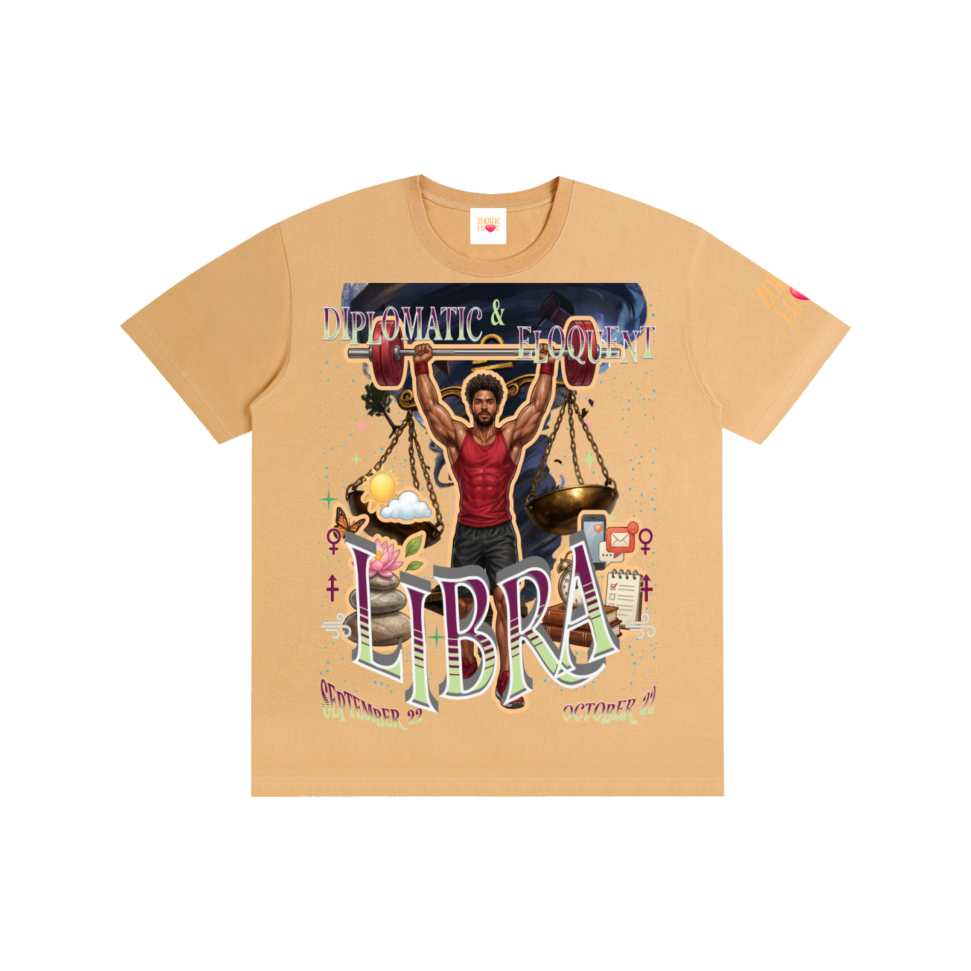 (Libra Male) Block Unisex T-Shirt
