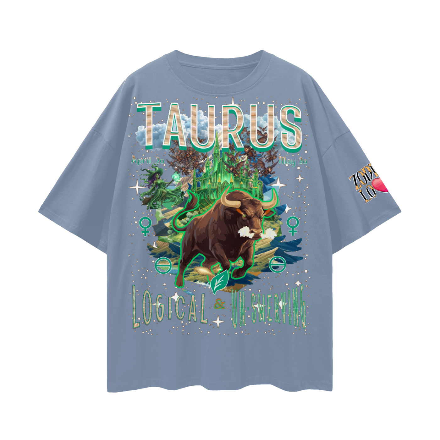 Taurus EC Streetwear Loose Drop Shoulder T-Shirt