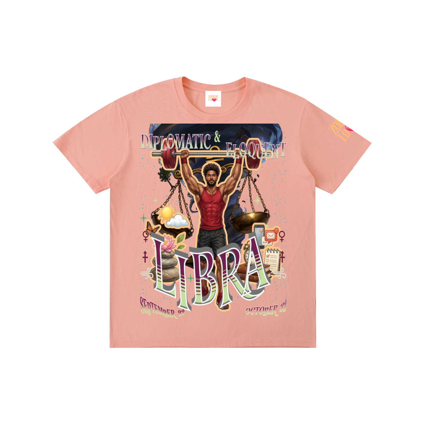 (Libra Male) Block Unisex T-Shirt