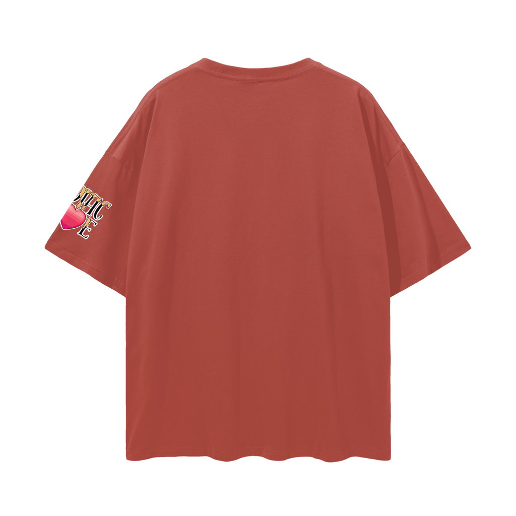 (Leo) Solid Streetwear Loose Drop Shoulder T-Shirt