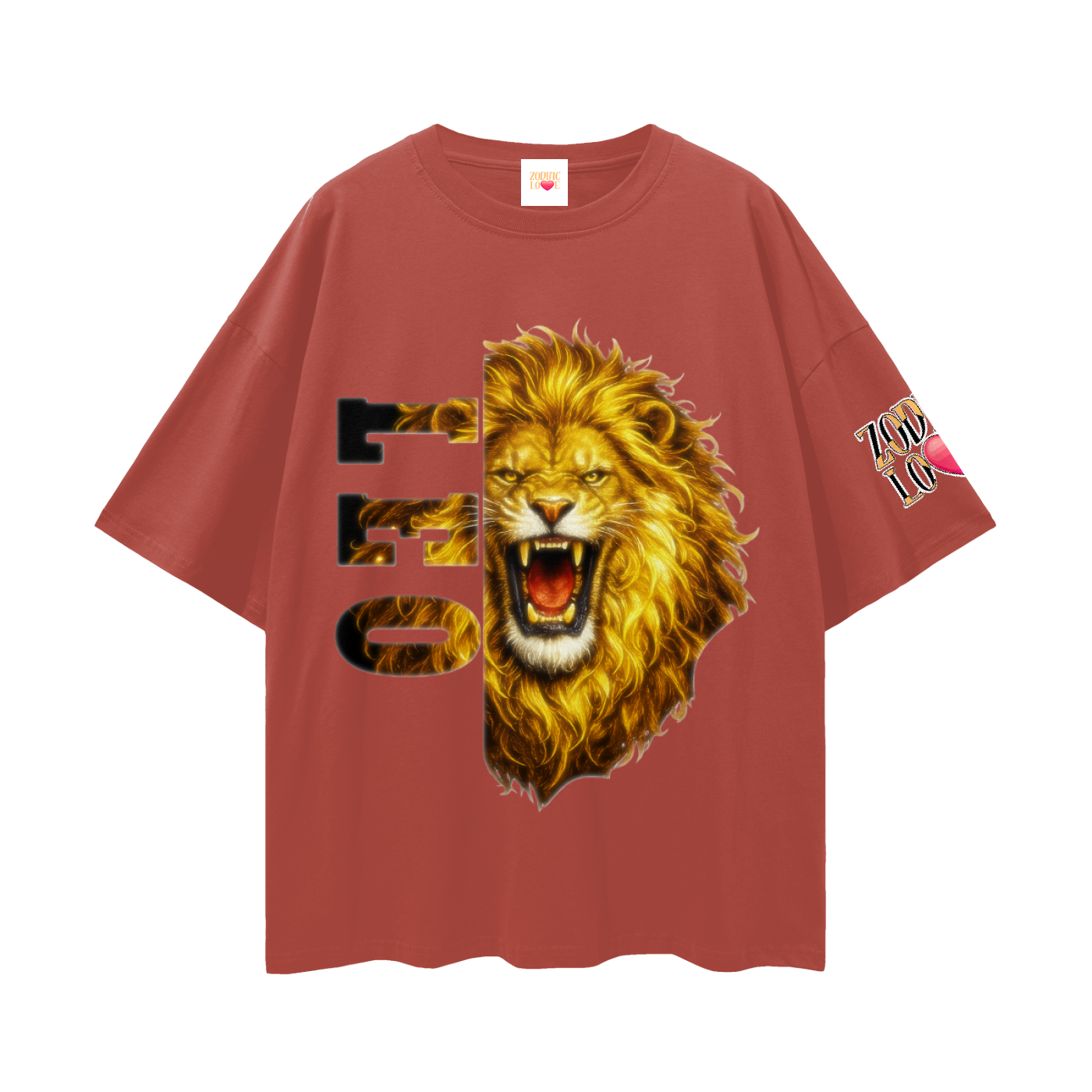 (Leo) Solid Streetwear Loose Drop Shoulder T-Shirt