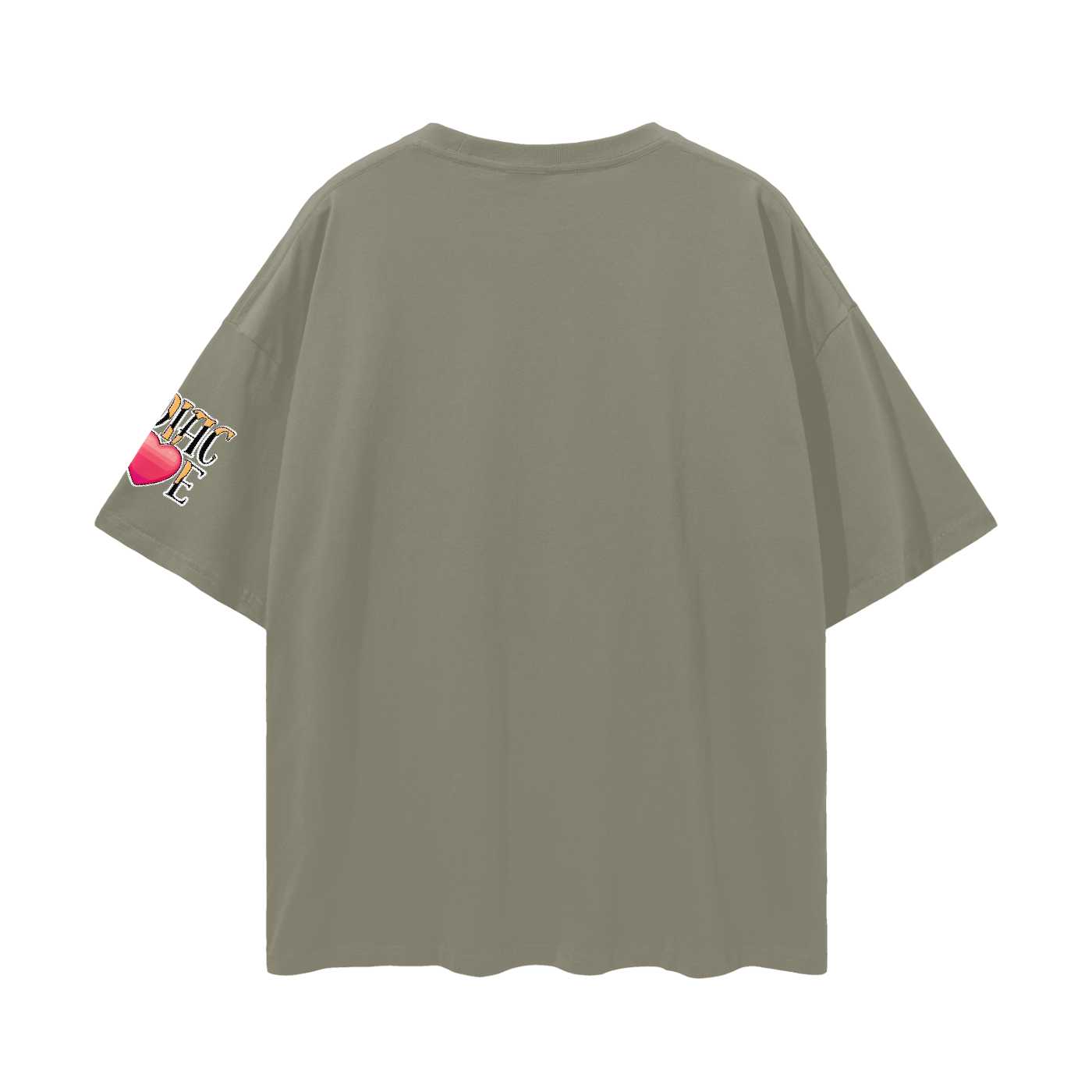 (Leo) Solid Streetwear Loose Drop Shoulder T-Shirt