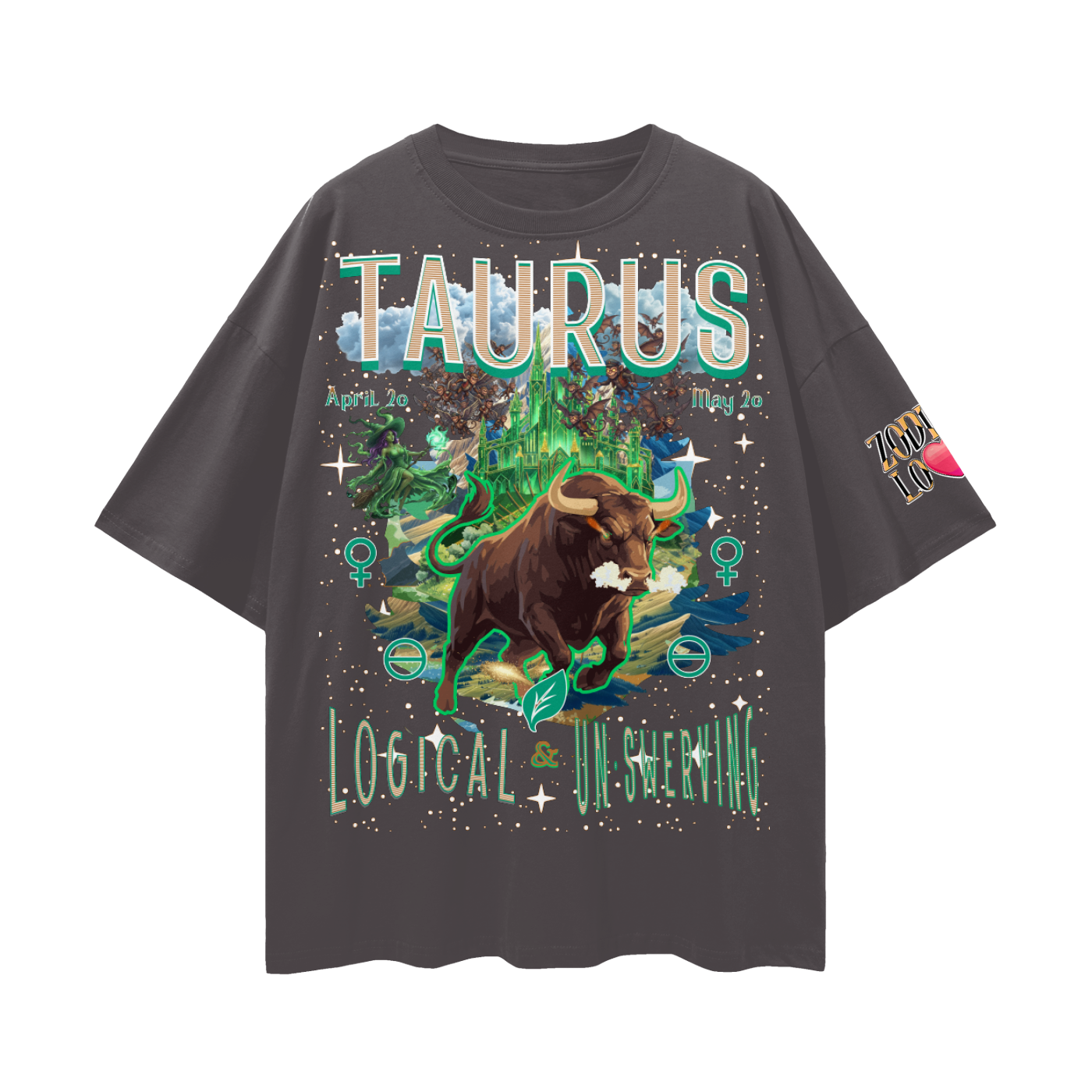 Taurus EC Streetwear Loose Drop Shoulder T-Shirt