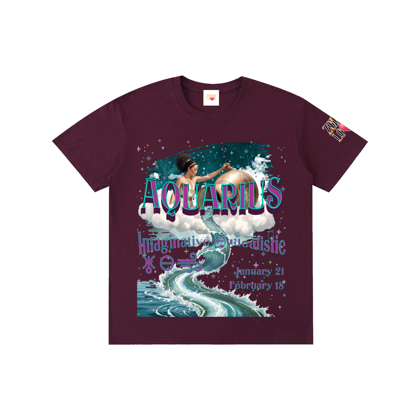 Aquarius Water of Winds W BLOCK Unisex T-Shirt