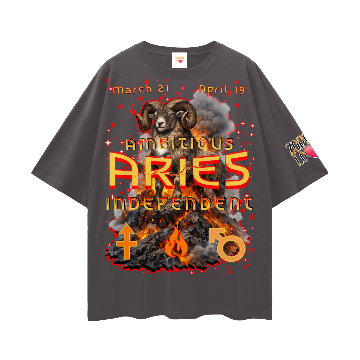 Aries Streetwear Loose Drop Shoulder T-Shirt