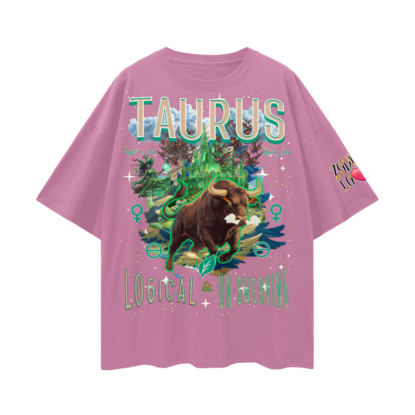 Taurus EC Streetwear Loose Drop Shoulder T-Shirt