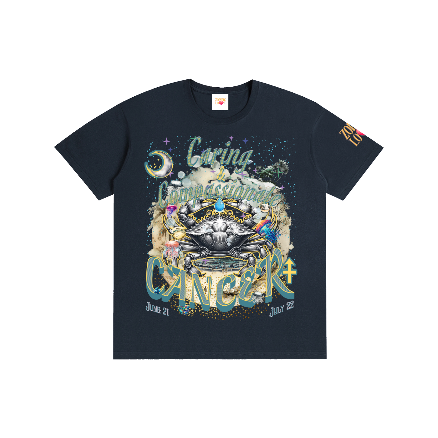 (Cancer) Block Unisex T-Shirt