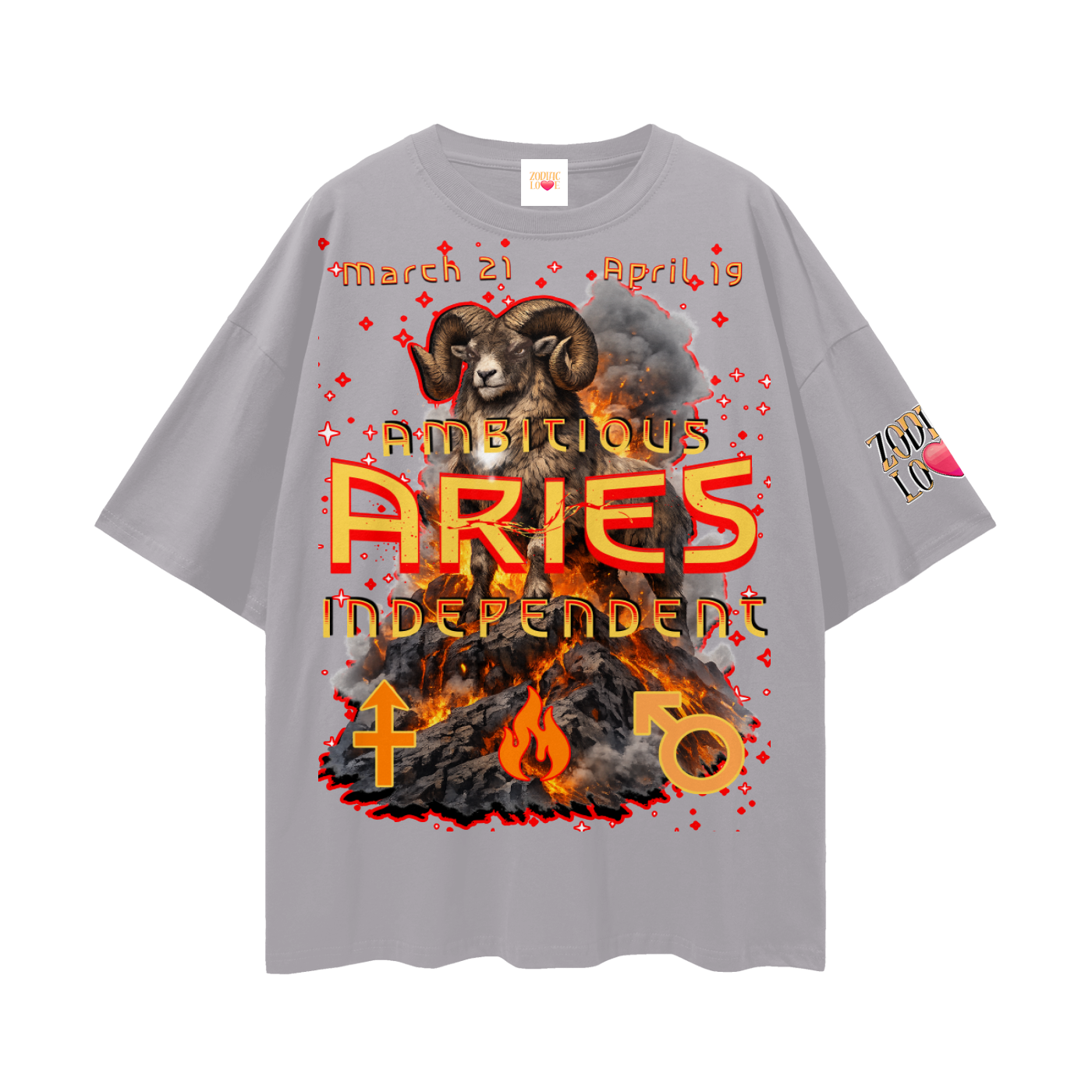 Aries Streetwear Loose Drop Shoulder T-Shirt