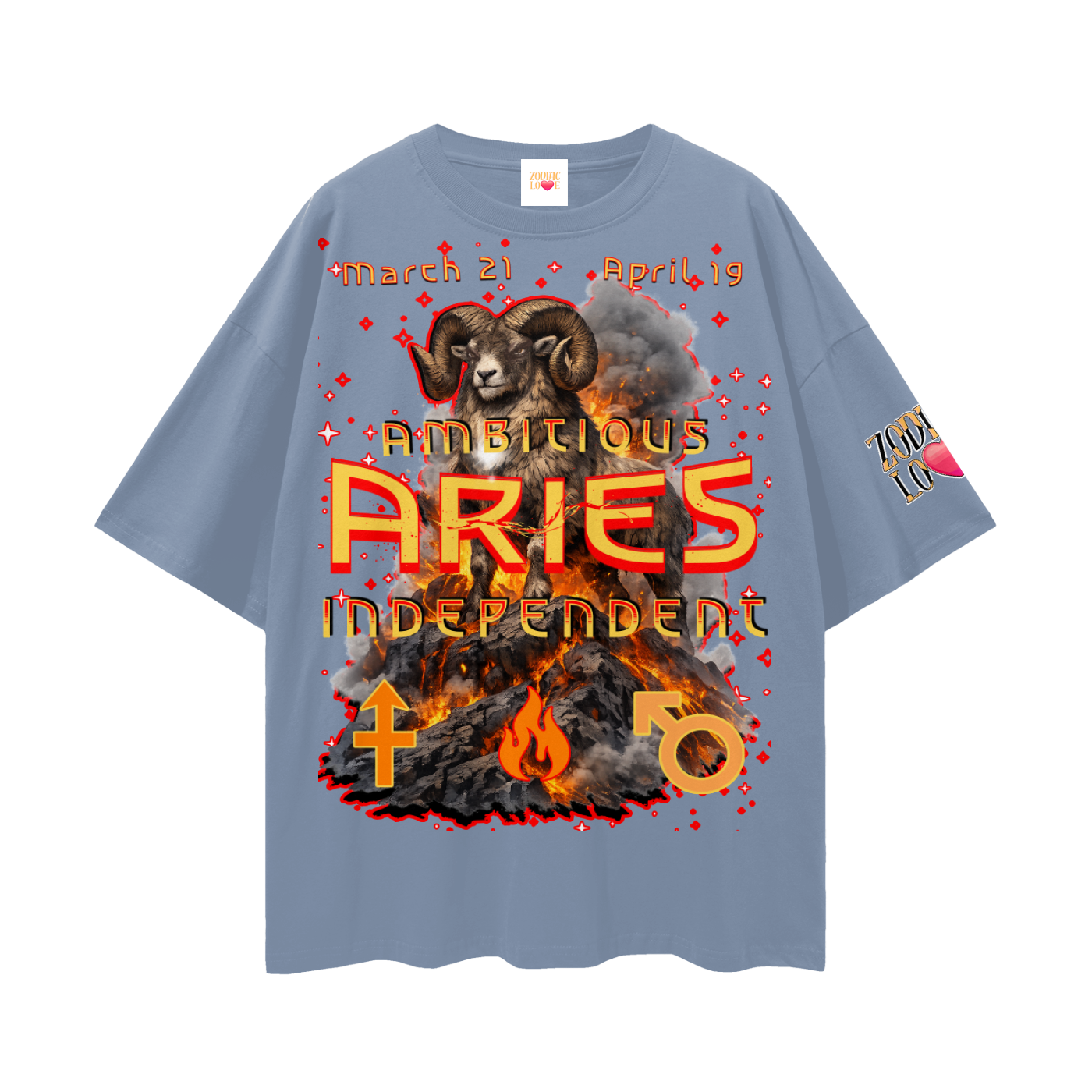 Aries Streetwear Loose Drop Shoulder T-Shirt