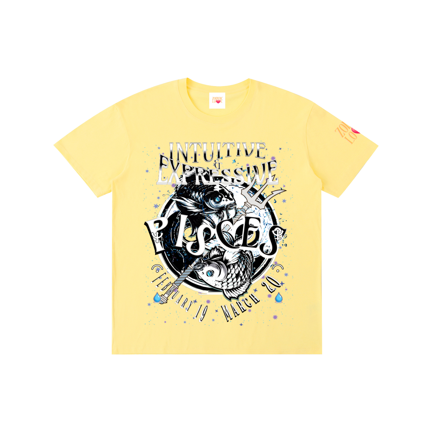PISCES Male Pure Cotton Unisex T-Shirt