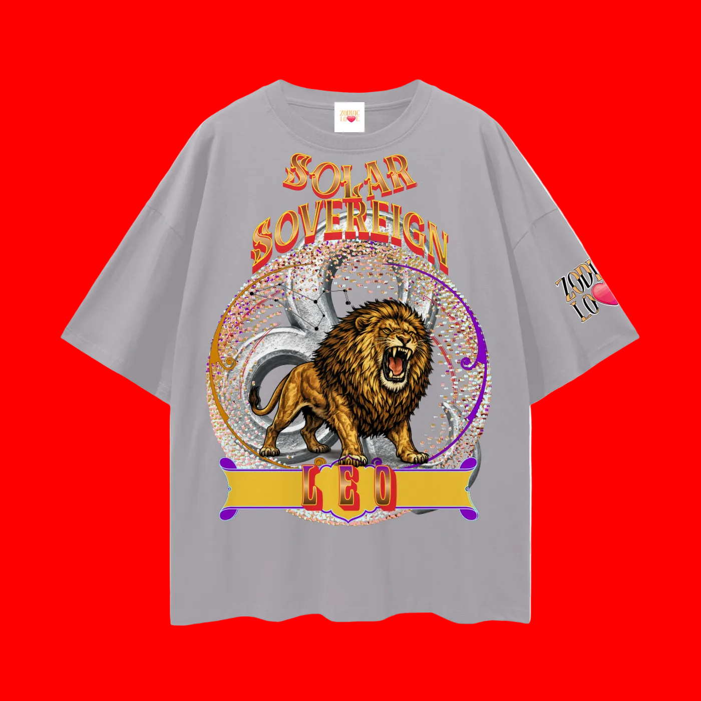 Leo Sphere Loose Drop Shoulder T-Shirt