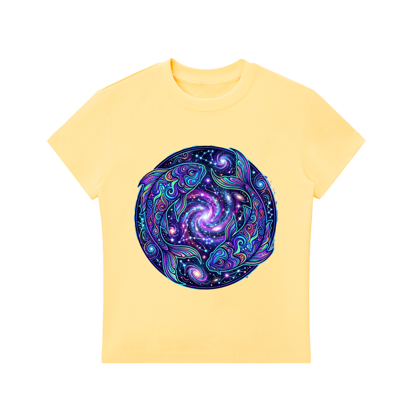 Pisces Cosmo Essential Bodycon Crewneck T-Shirt