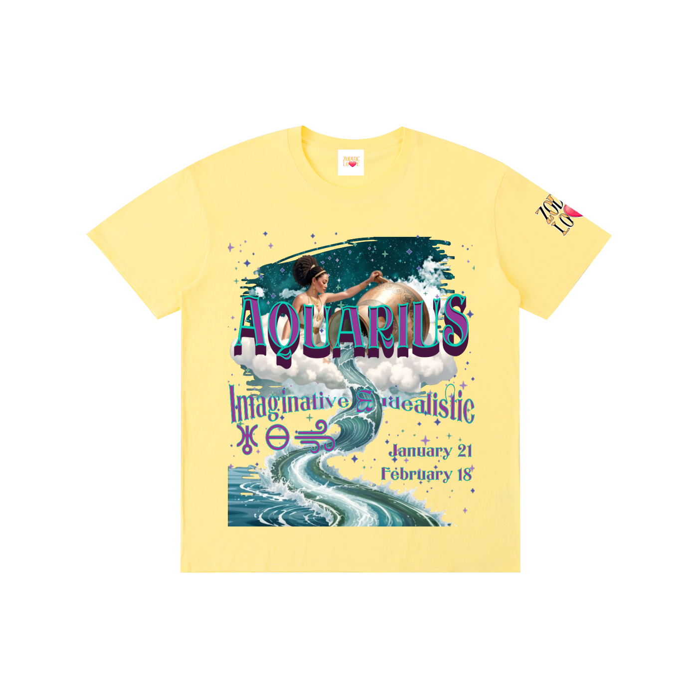 Aquarius Water of Winds W BLOCK Unisex T-Shirt