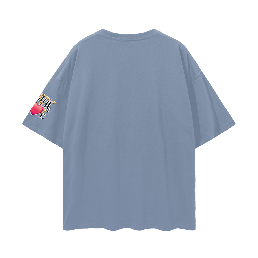 (Leo) Solid Streetwear Loose Drop Shoulder T-Shirt