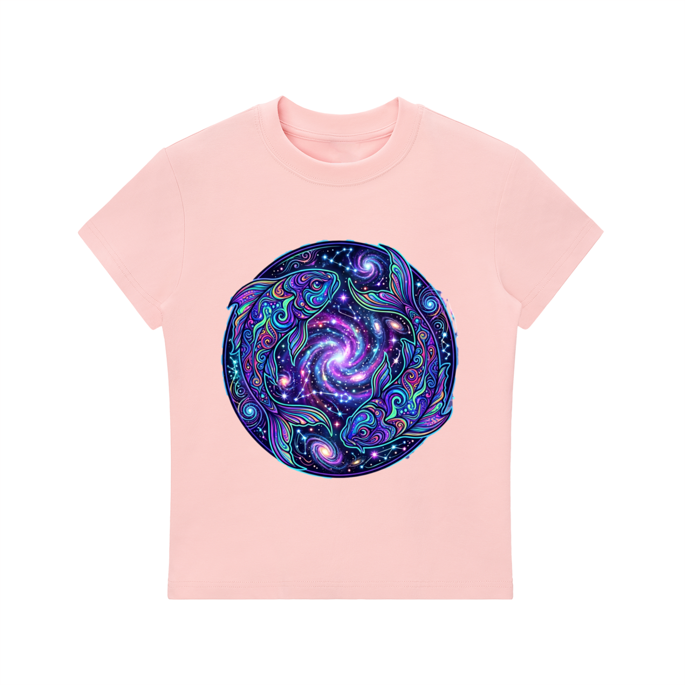 Pisces Cosmo Essential Bodycon Crewneck T-Shirt