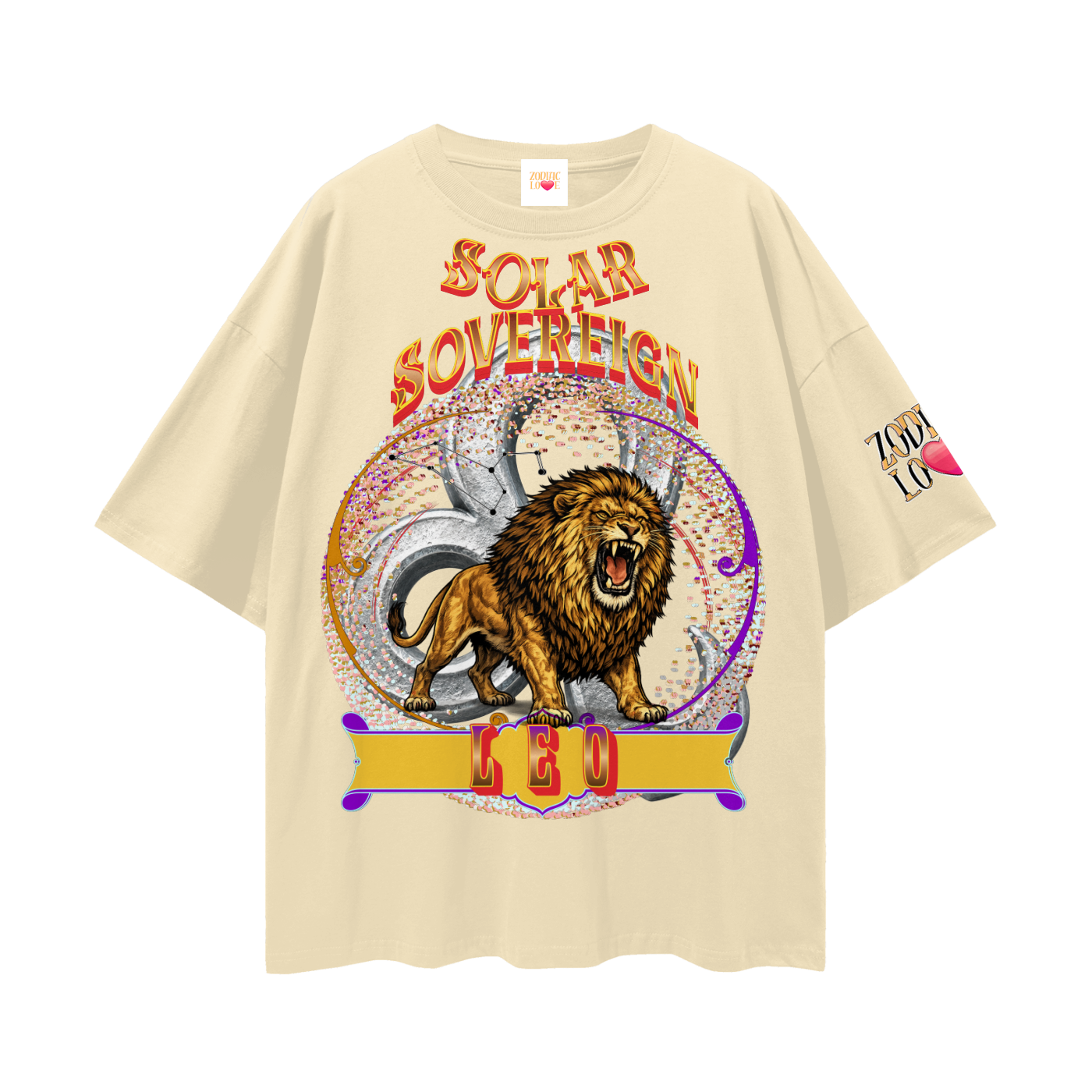 Leo Sphere Loose Drop Shoulder T-Shirt