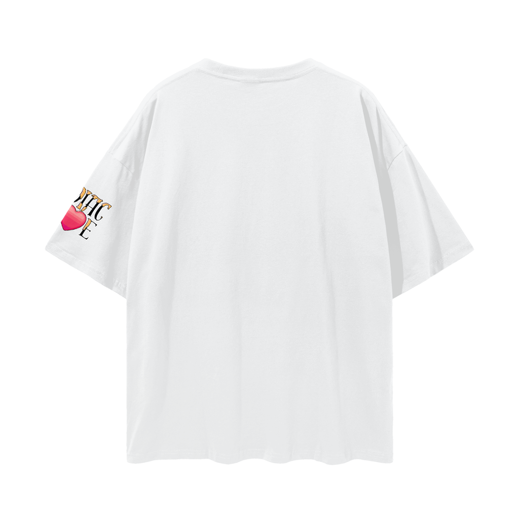 (Leo) Solid Streetwear Loose Drop Shoulder T-Shirt