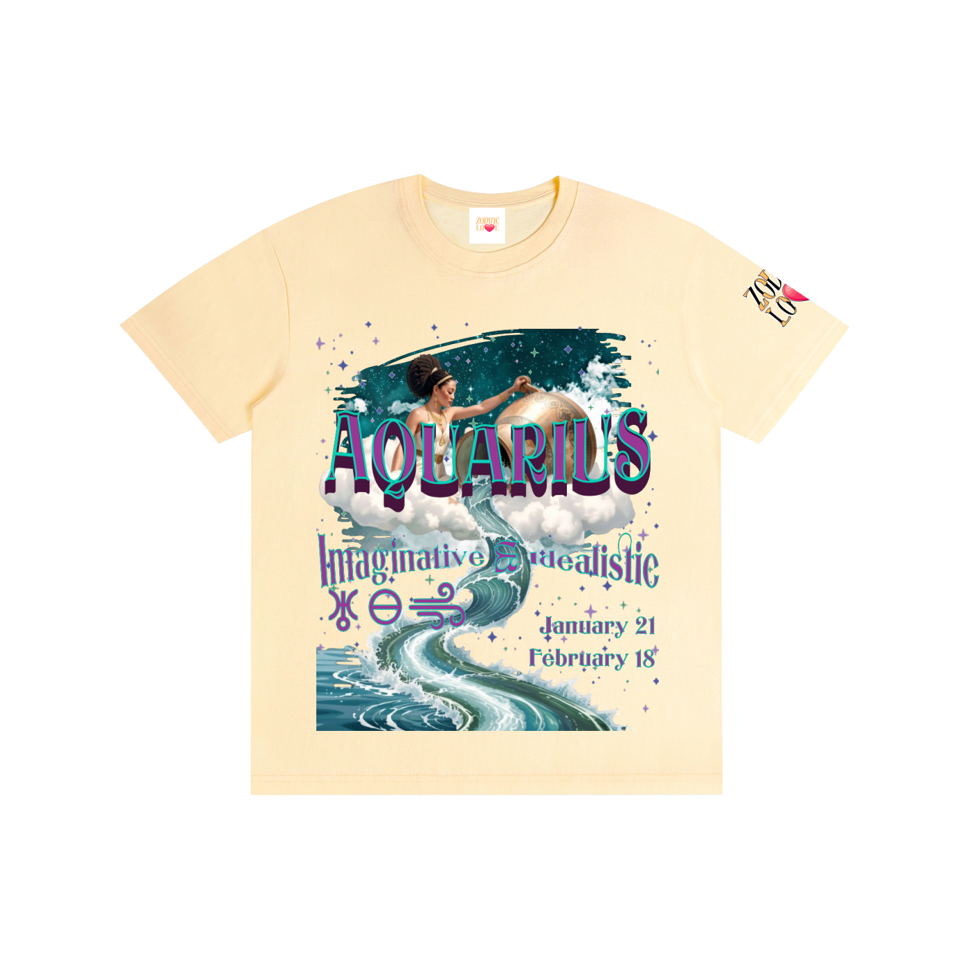 Aquarius Water of Winds W BLOCK Unisex T-Shirt