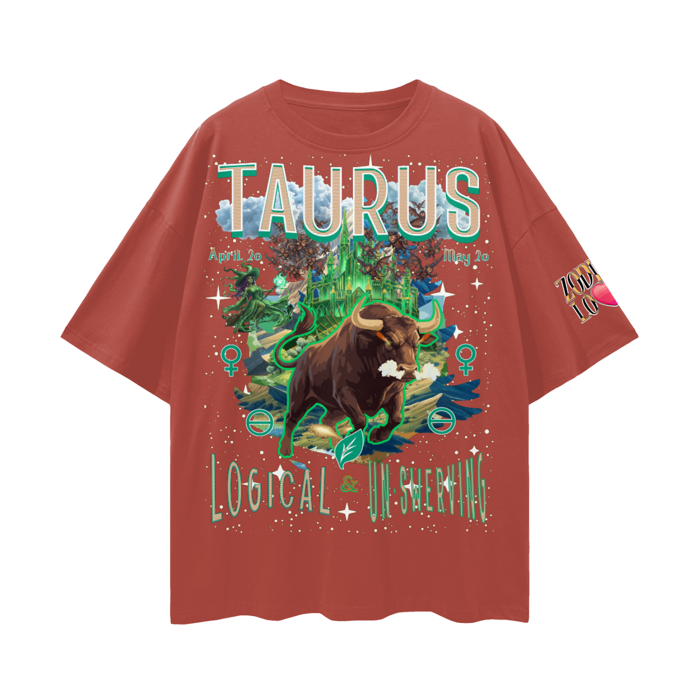 Taurus EC Streetwear Loose Drop Shoulder T-Shirt