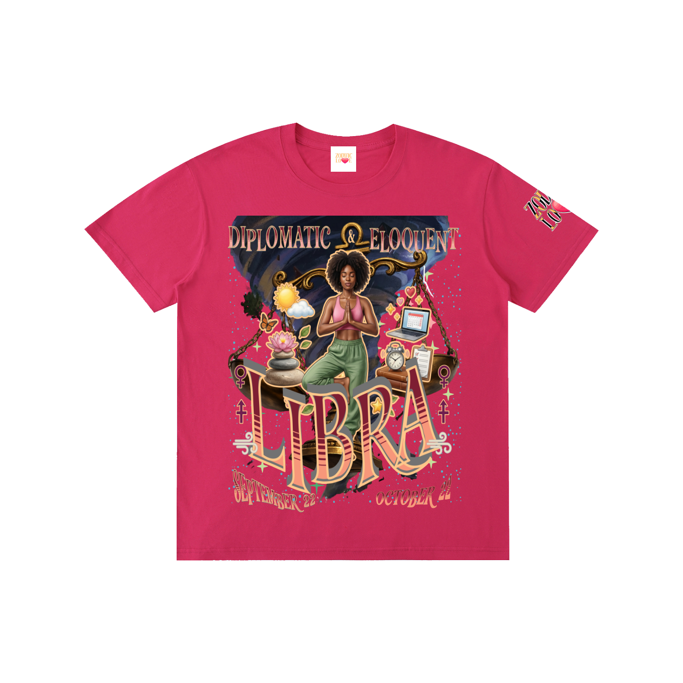 Libra Women Block Unisex T-Shirt