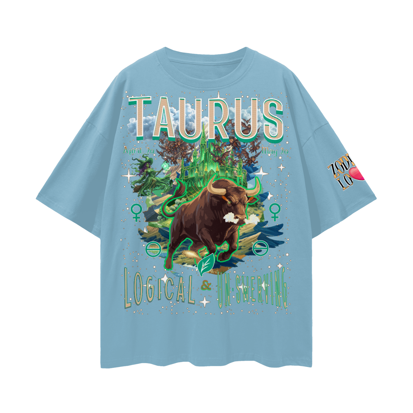 Taurus EC Streetwear Loose Drop Shoulder T-Shirt