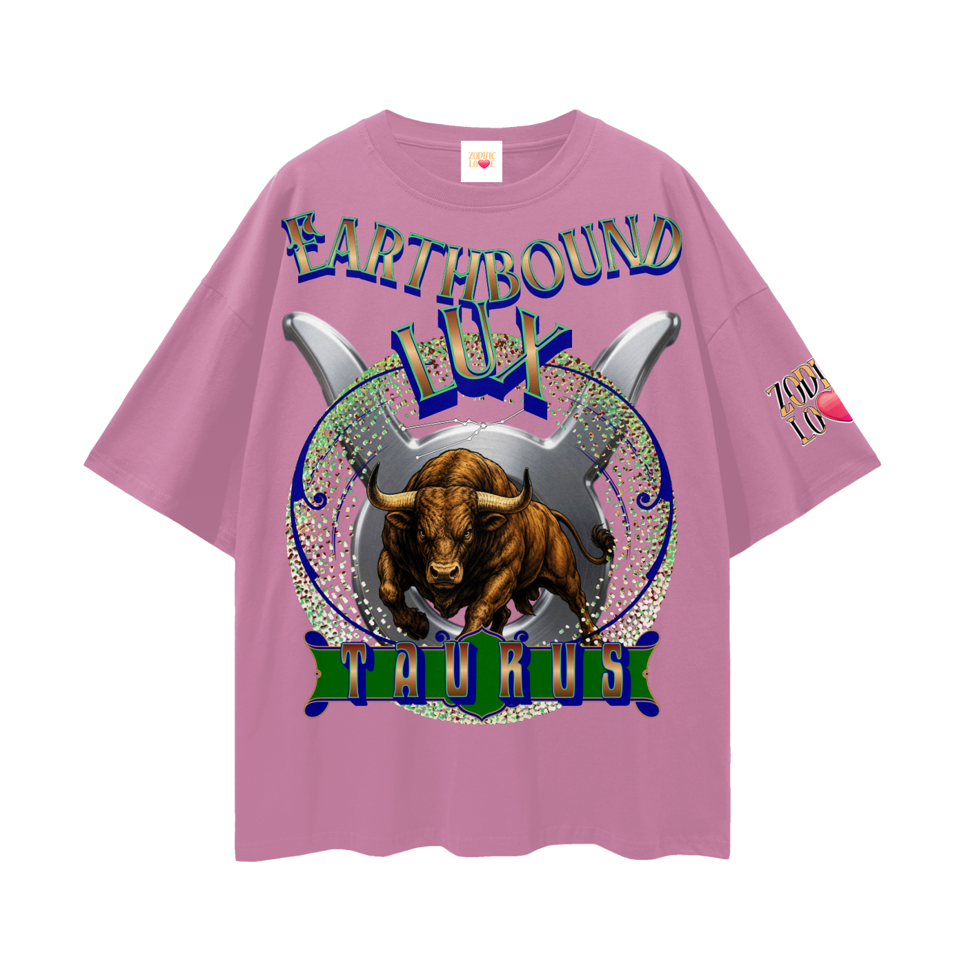 Taurus Sphere Streetwear Loose Drop Shoulder T-Shirt