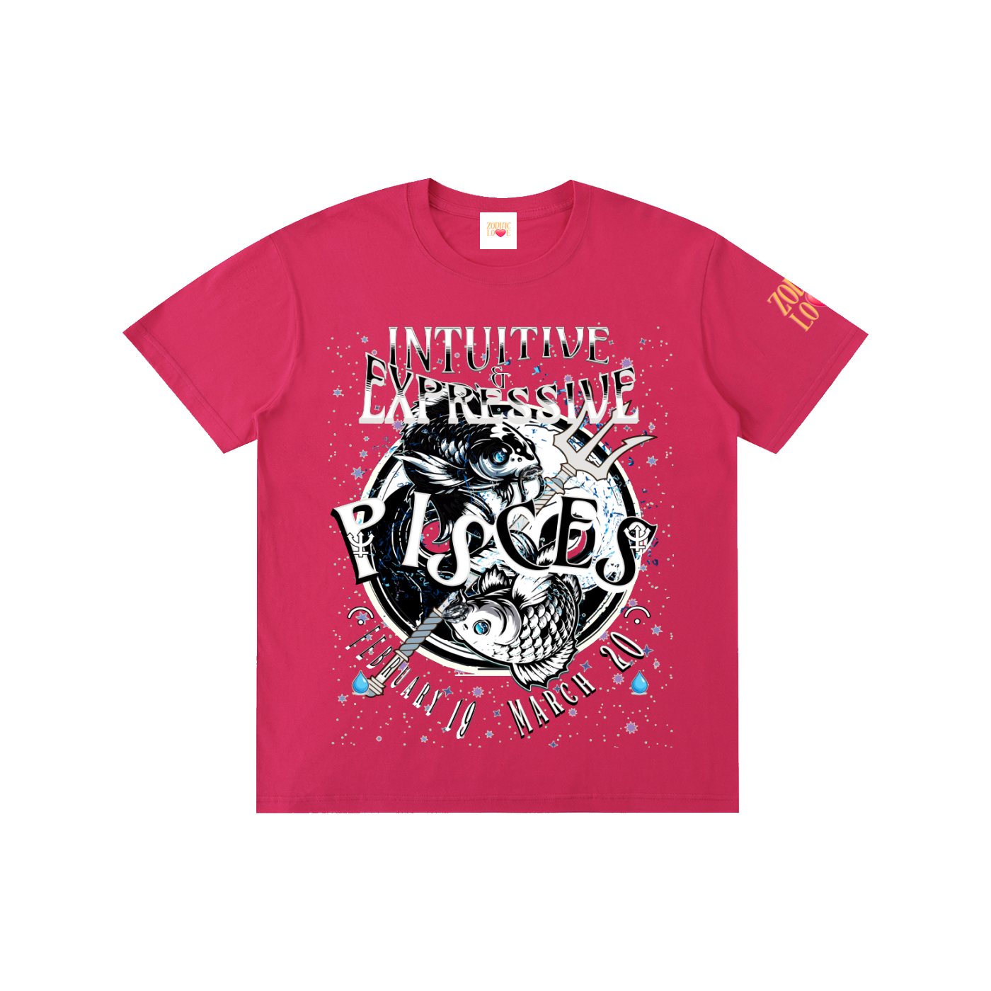 PISCES Male Pure Cotton Unisex T-Shirt