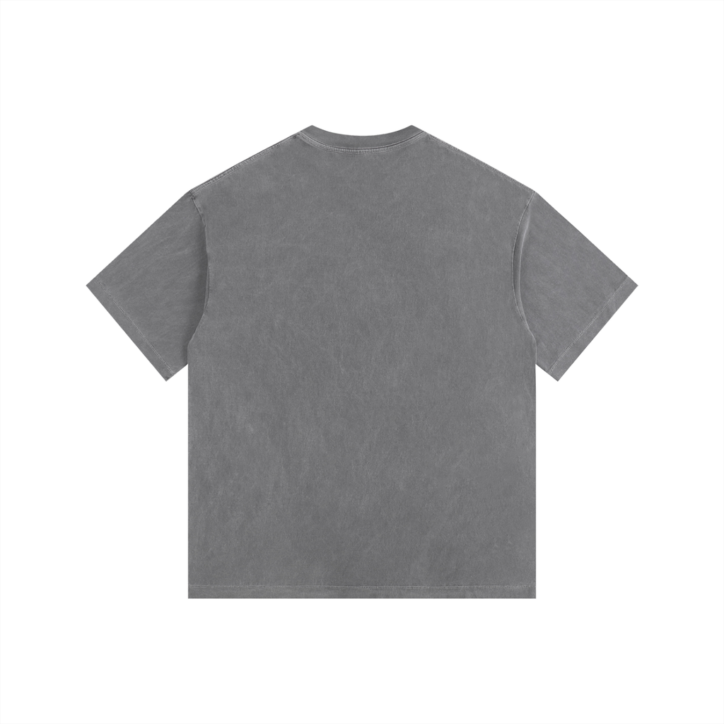 (Taurus) Vintage Washed Oversized Cotton T-Shirt