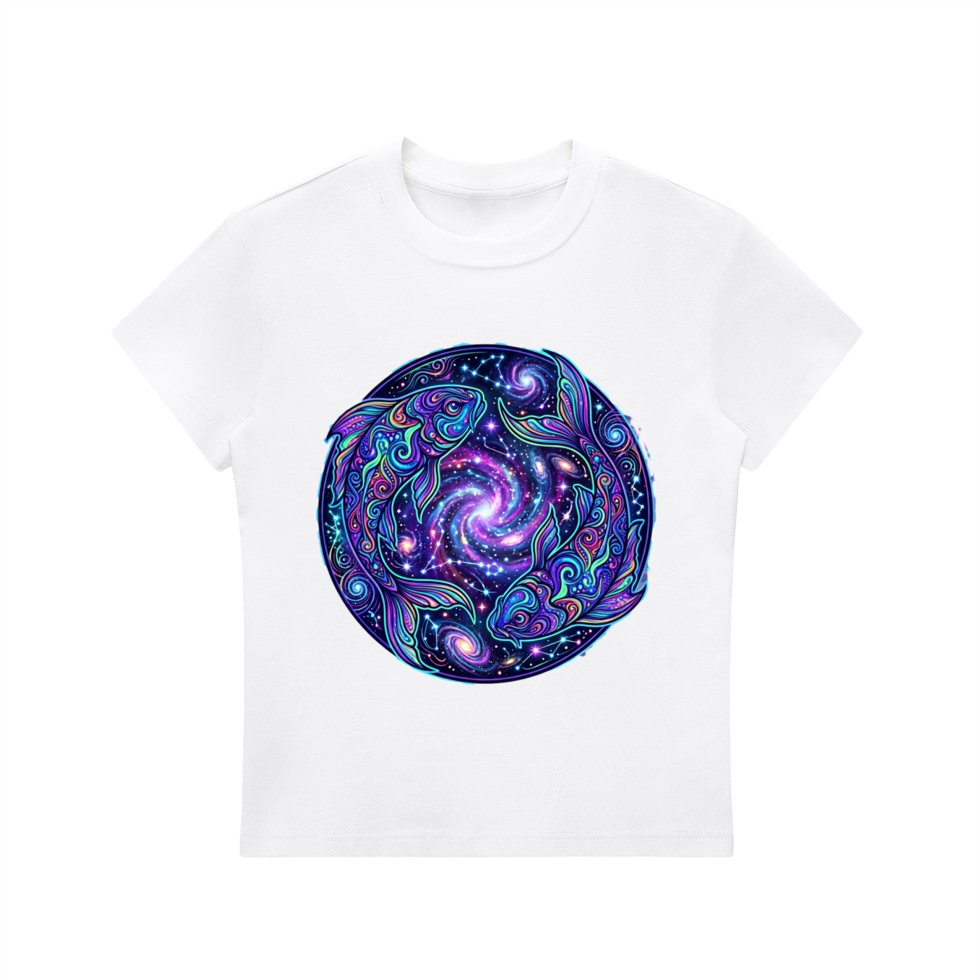 Pisces Cosmo Essential Bodycon Crewneck T-Shirt