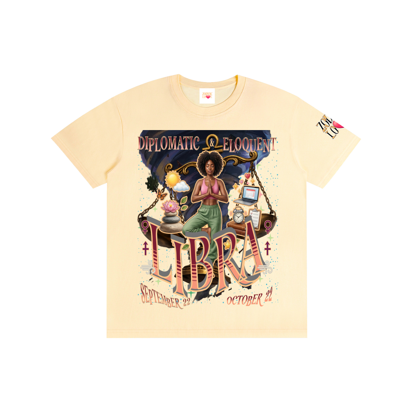 Libra Women Block Unisex T-Shirt