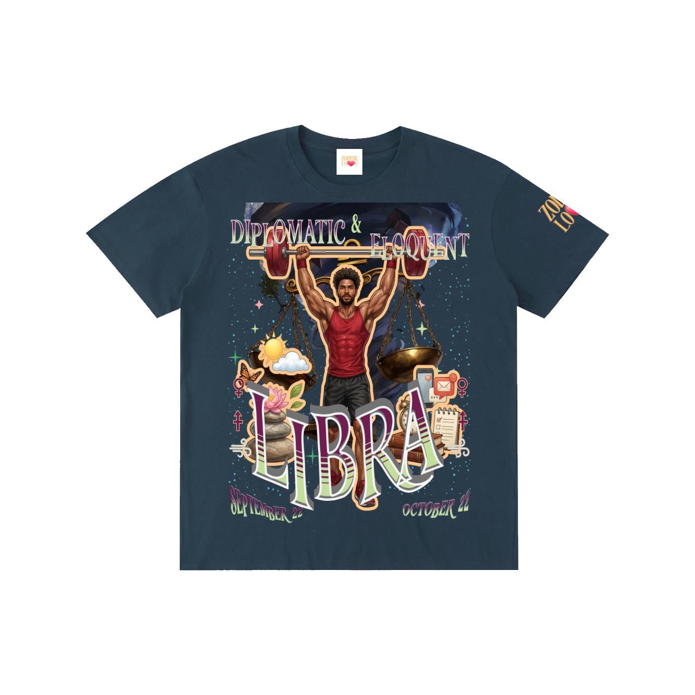 (Libra Male) Block Unisex T-Shirt
