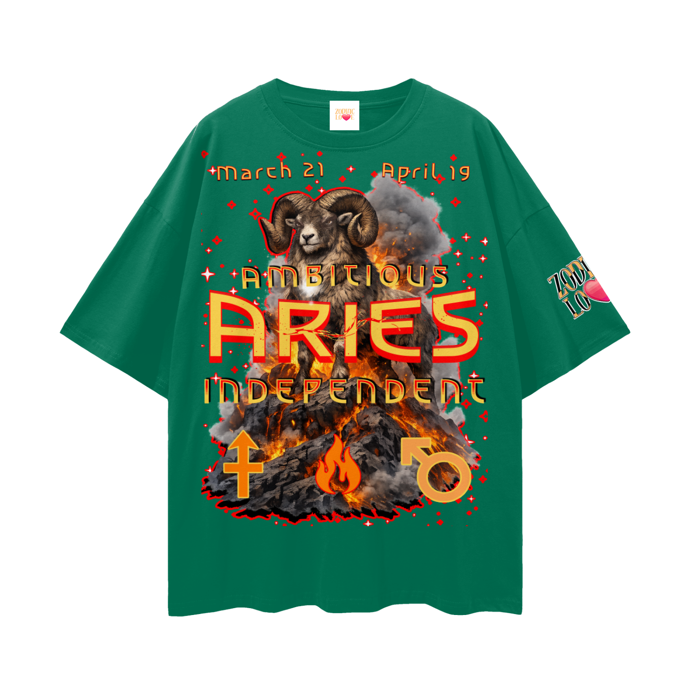 Aries Streetwear Loose Drop Shoulder T-Shirt