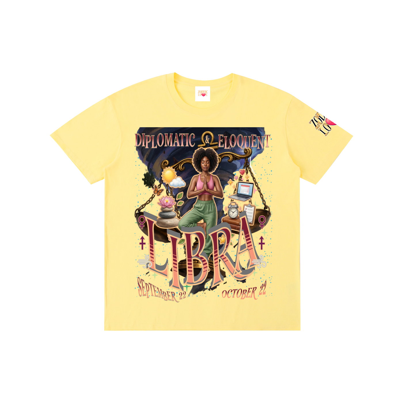 Libra Women Block Unisex T-Shirt