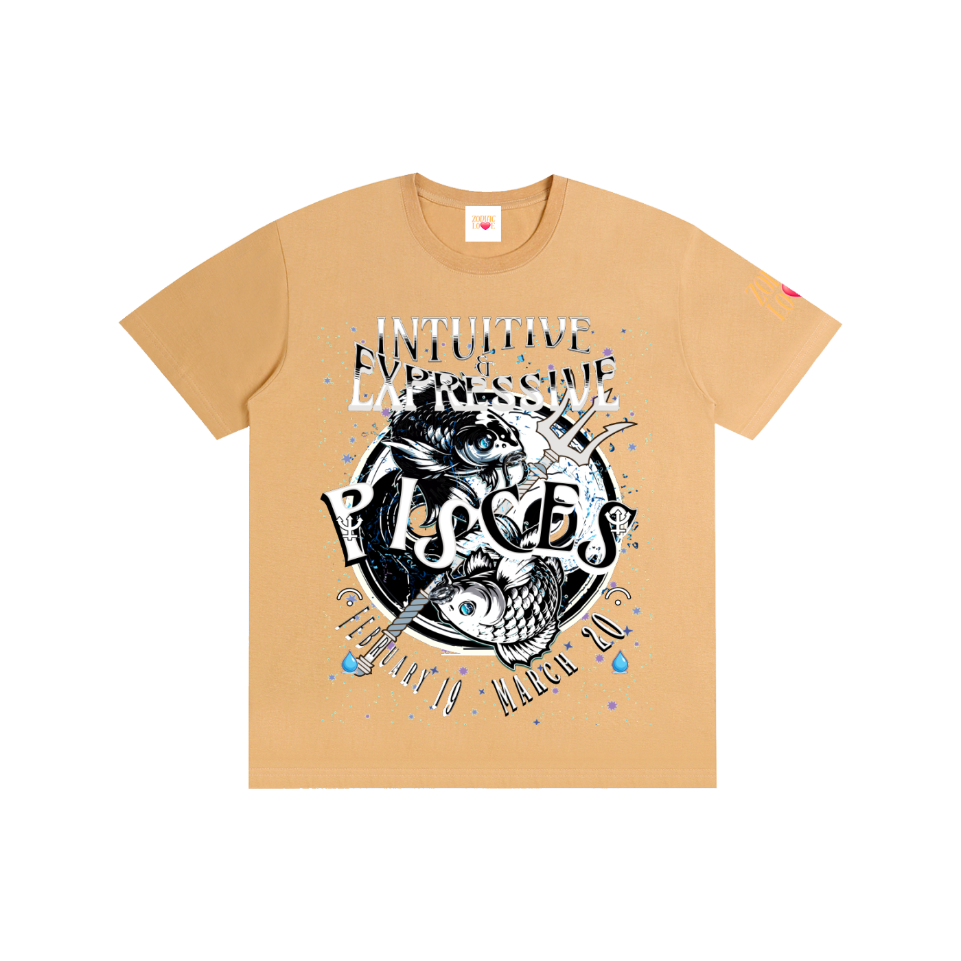 PISCES Male Pure Cotton Unisex T-Shirt