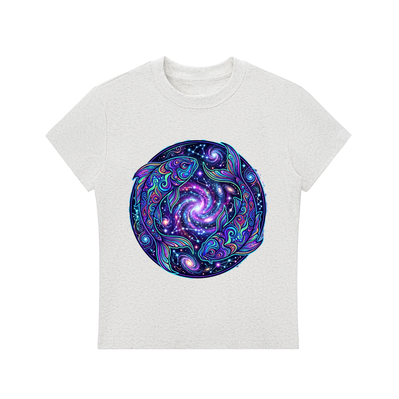 Pisces Cosmo Essential Bodycon Crewneck T-Shirt