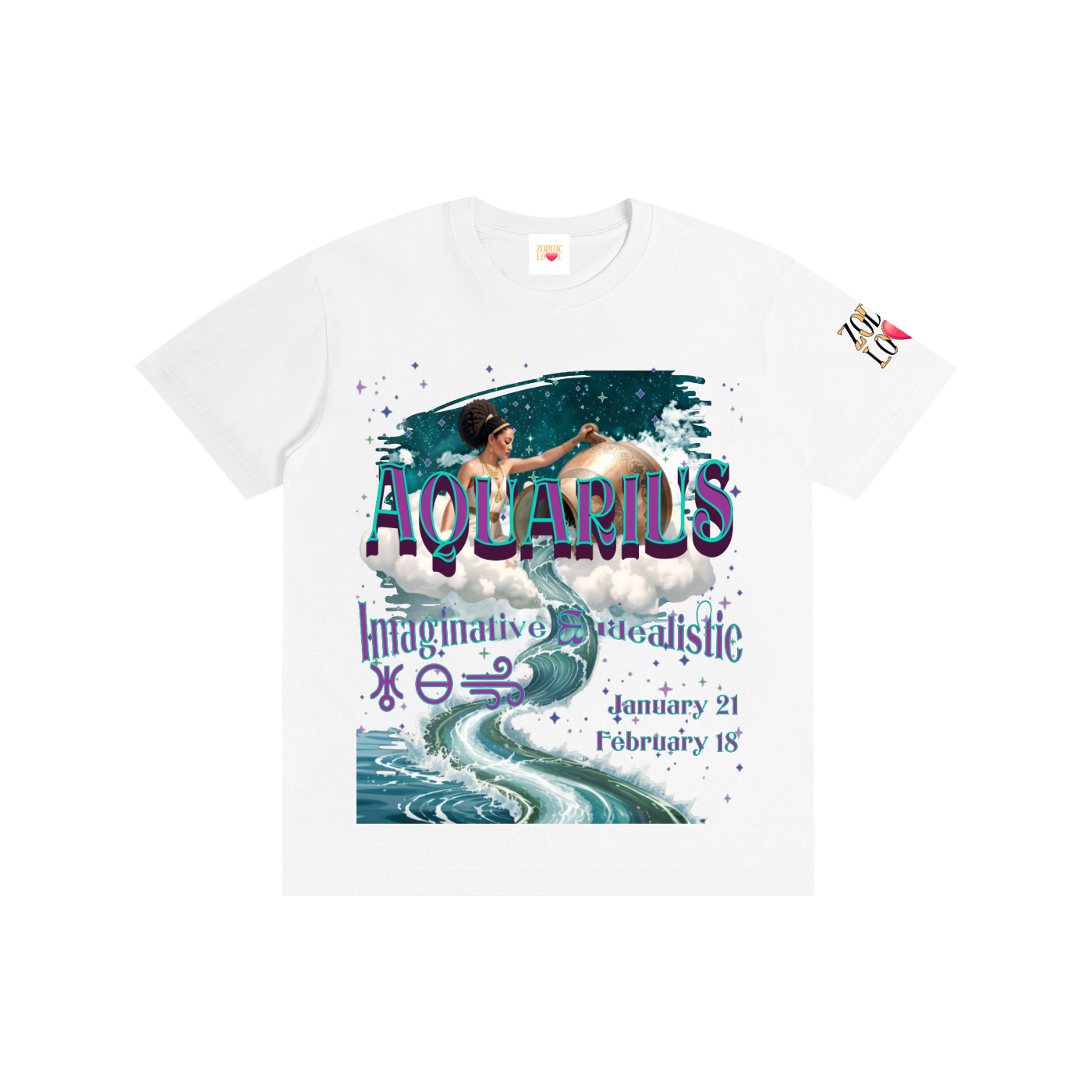Aquarius Water of Winds W BLOCK Unisex T-Shirt