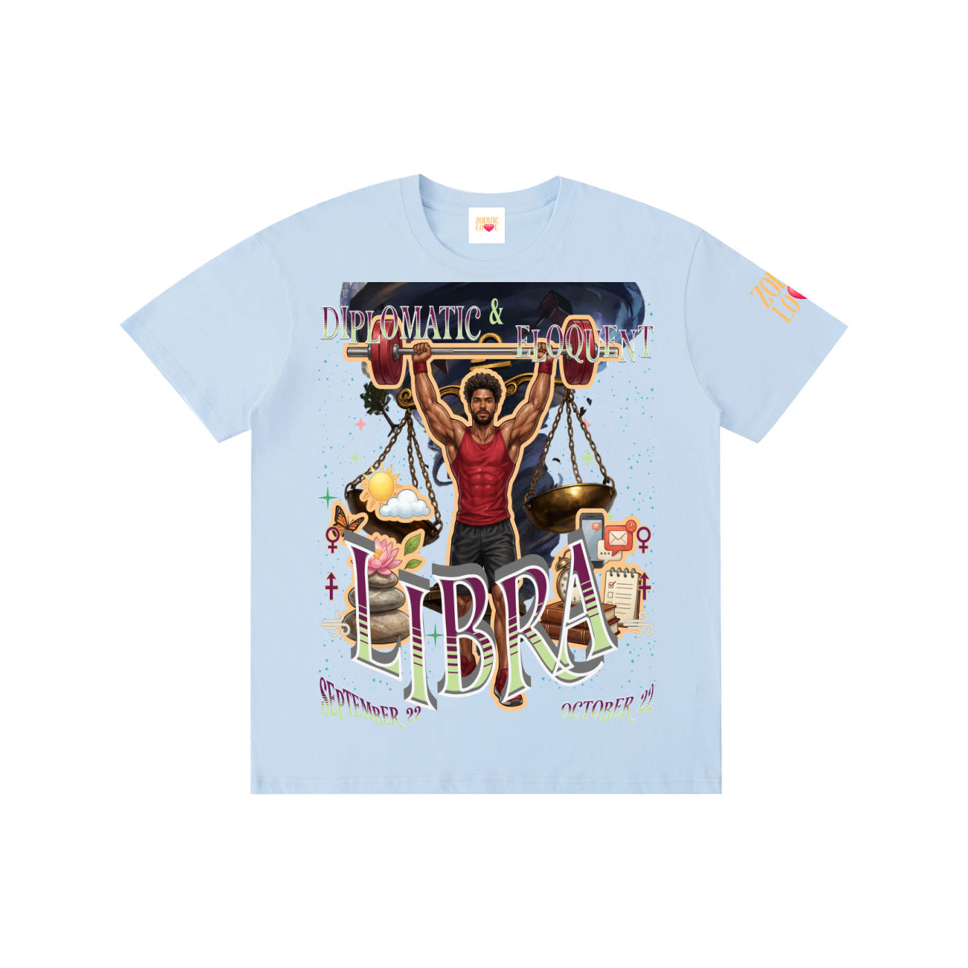 (Libra Male) Block Unisex T-Shirt