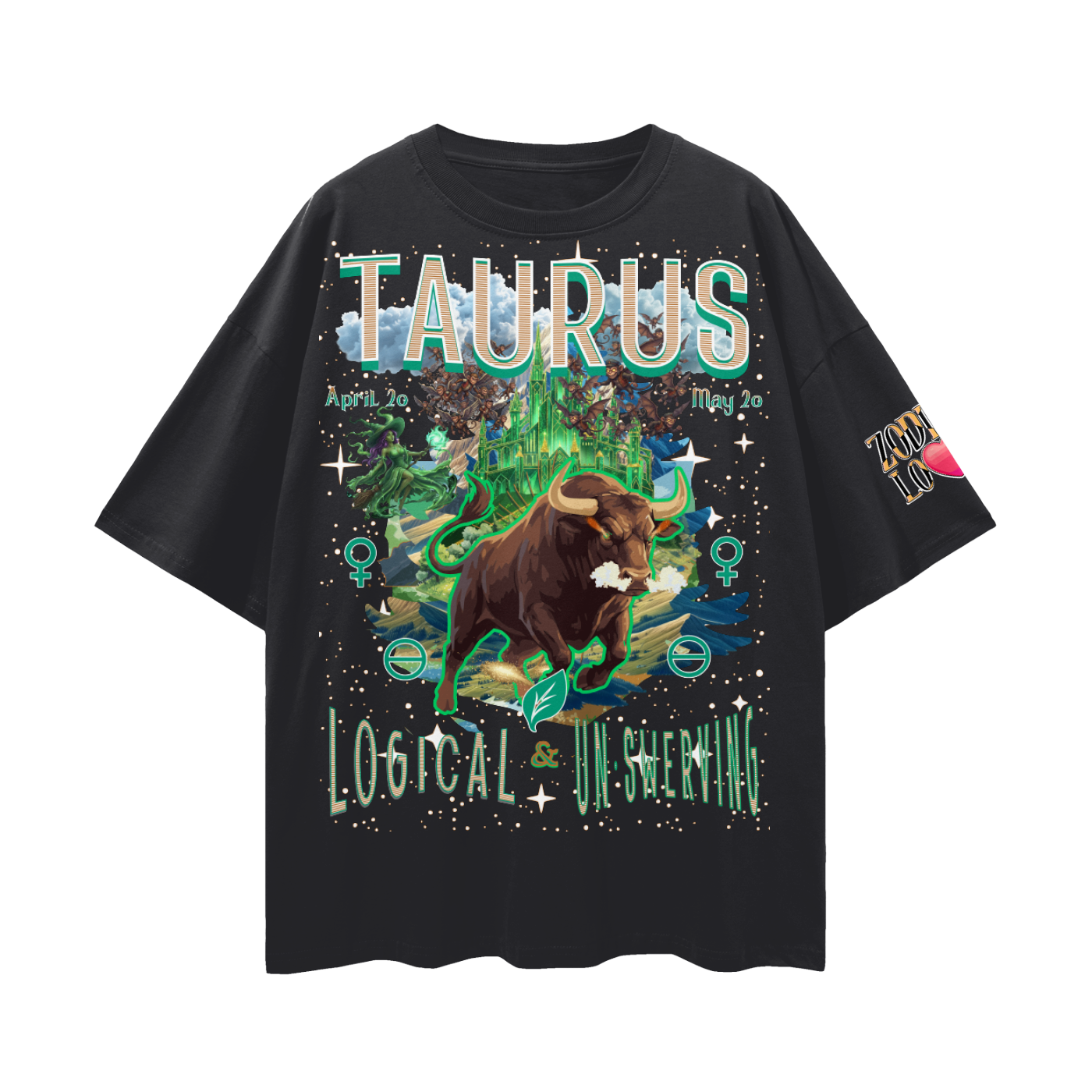 Taurus EC Streetwear Loose Drop Shoulder T-Shirt
