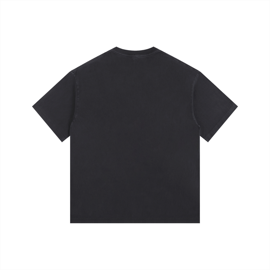 (Taurus) Vintage Washed Oversized Cotton T-Shirt