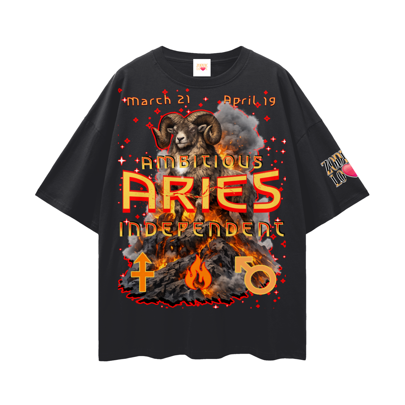 Aries Streetwear Loose Drop Shoulder T-Shirt