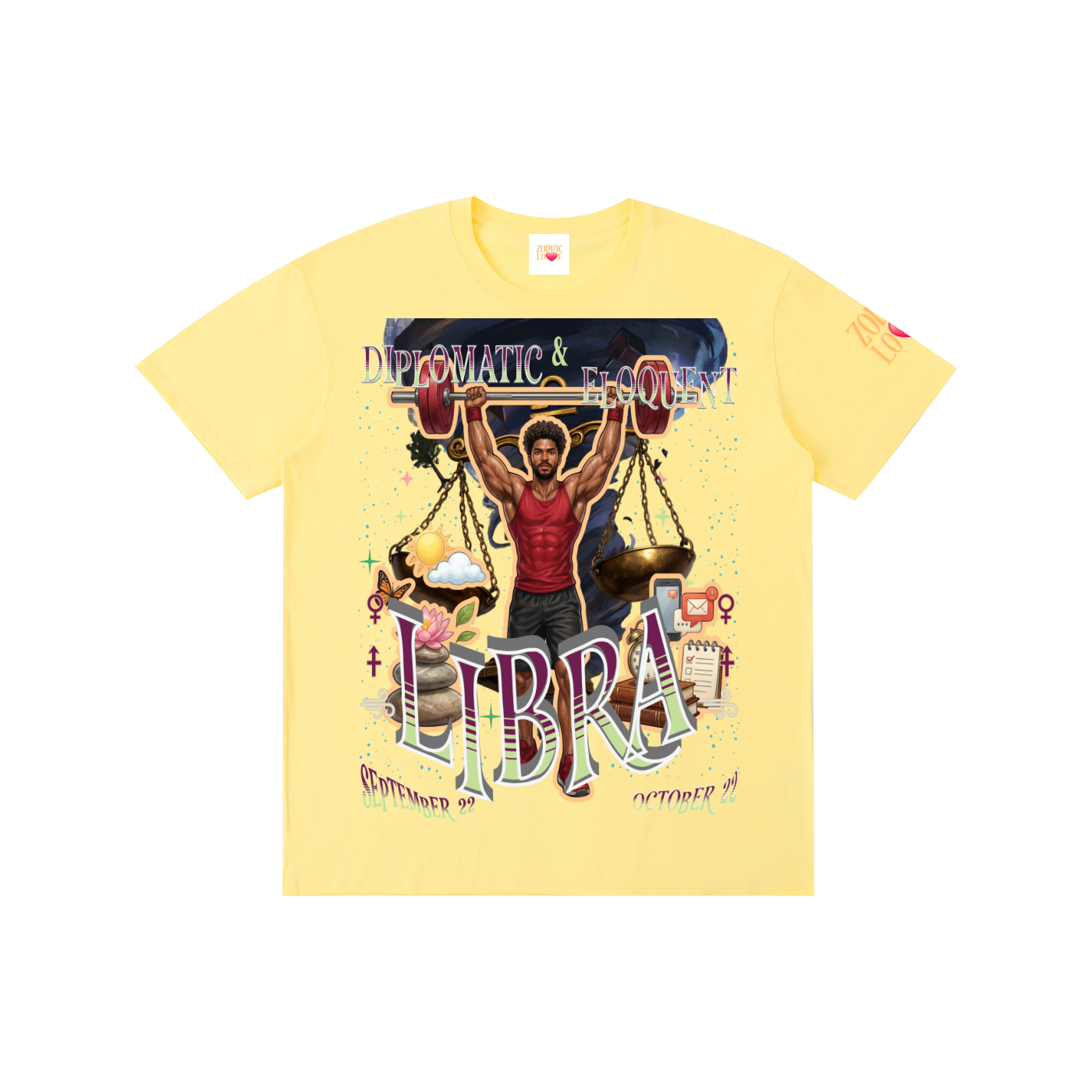 (Libra Male) Block Unisex T-Shirt