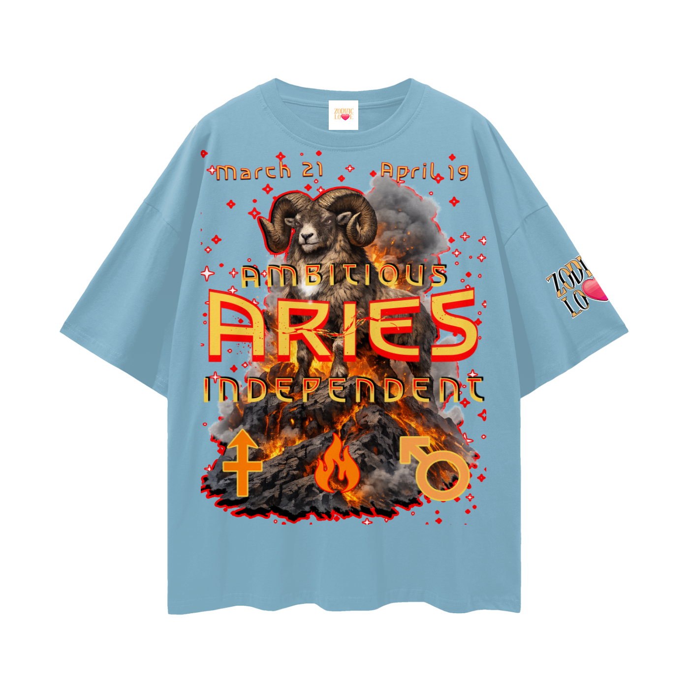 Aries Streetwear Loose Drop Shoulder T-Shirt