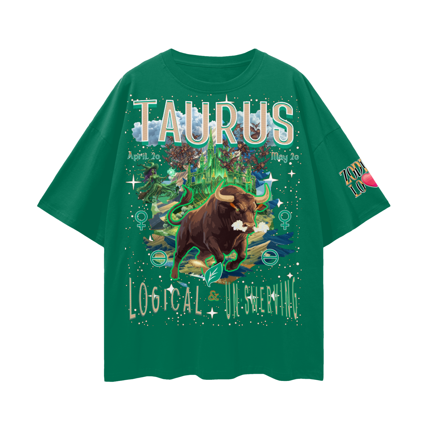 Taurus EC Streetwear Loose Drop Shoulder T-Shirt