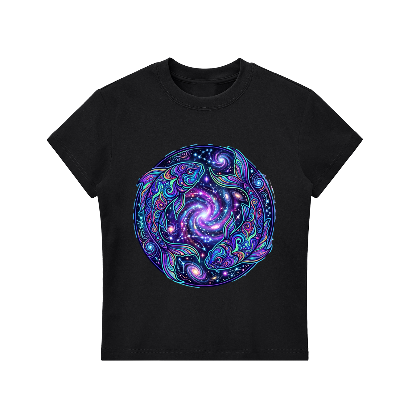 Pisces Cosmo Essential Bodycon Crewneck T-Shirt