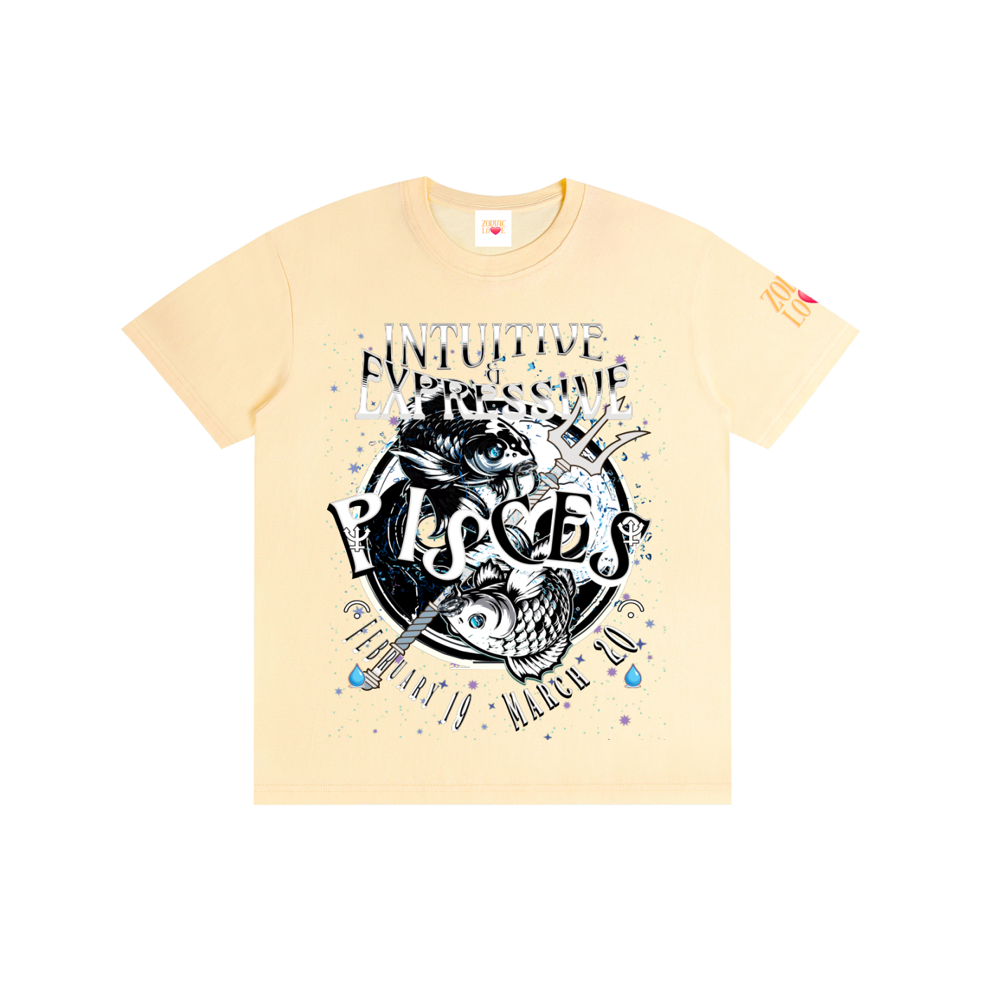 PISCES Male Pure Cotton Unisex T-Shirt