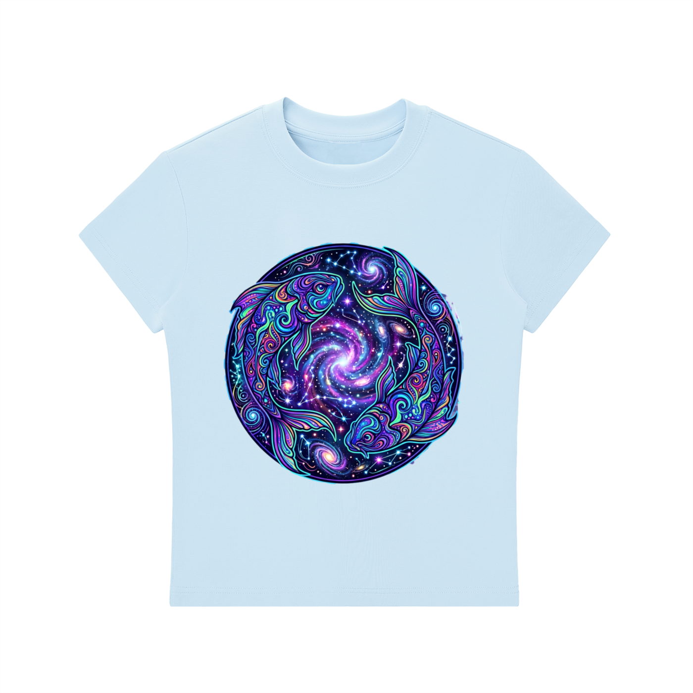 Pisces Cosmo Essential Bodycon Crewneck T-Shirt