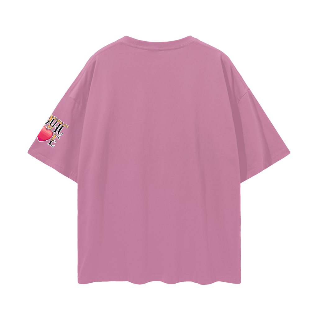 (Leo) Solid Streetwear Loose Drop Shoulder T-Shirt